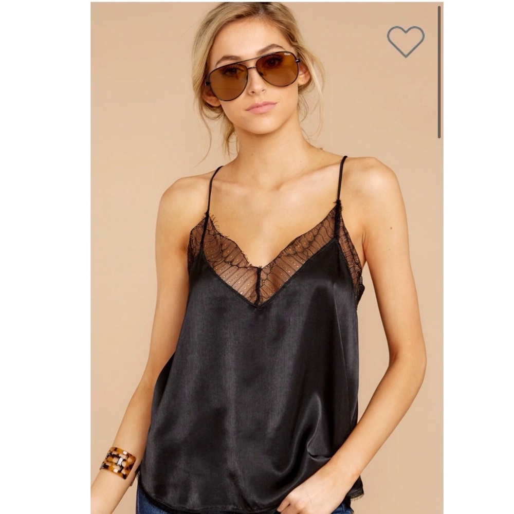 Black Lace Tank Top size S - Picture 2 of 13